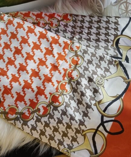 Luxury Printed Silk Scarf