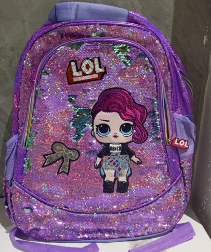 Girls’ Sequined School Bag